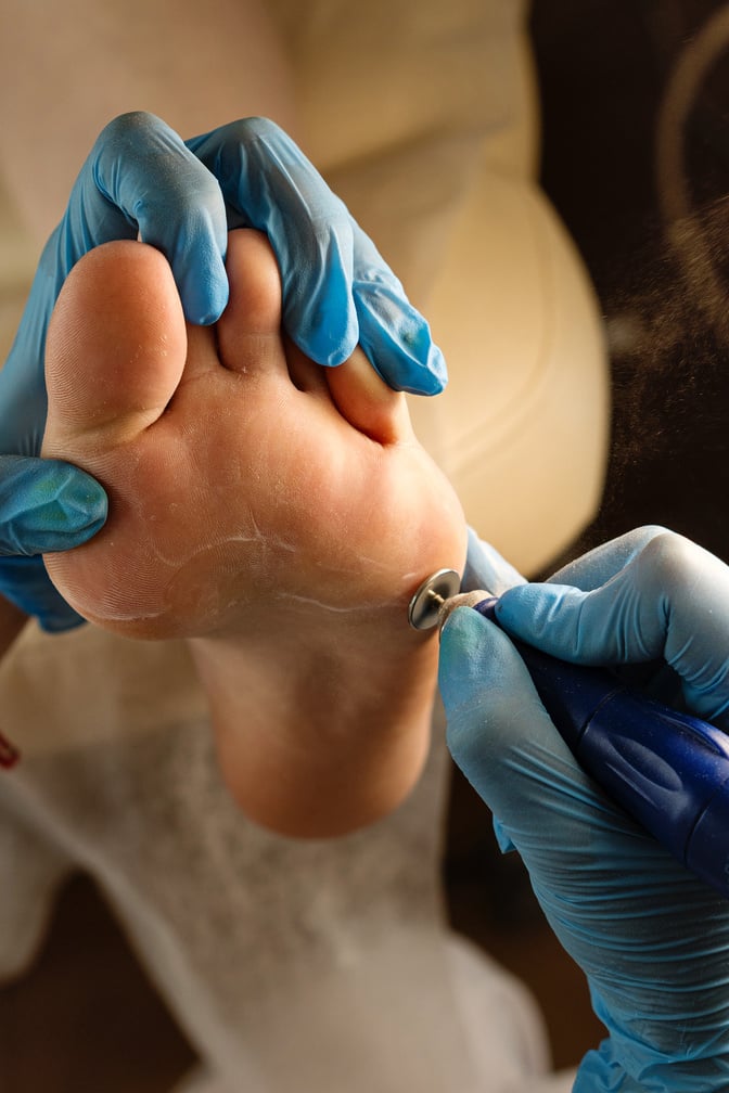 Foot Spa Treatment Up Close 